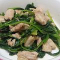 xxさゆんxx's cooksnap of when they made 節約レシピ☆ほうれん草とせせりの中華炒め.