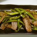 ぴにゃーな's cooksnap of when they made 冷凍こんにゃくとピーマンのきんぴら風.