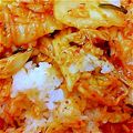 いちごばなな59's cooksnap of when they made ルクエdeキムチーズライス.