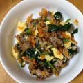 ＬＴＪ's cooksnap of when they made 豚たま人参のほうれん草炒め★.