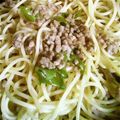ｻｷﾋﾟﾖｯ's cooksnap of when they made 挽き肉の味噌パスタ.