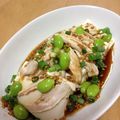 rinasho's cooksnap of when they made ポン酢(柚子まろか)でささみ＆枝豆の冷奴.