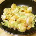 ぽりぽり拓庵's cooksnap of when they made えびとキャベツのピリ辛マヨ.