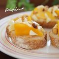 patisier's cooksnap of when they made マンゴー＆ホワイトチョコのトースト.