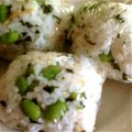 rynbaskets's cooksnap of when they made 枝豆のおにぎり.