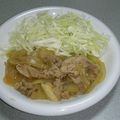 ☆YRS☆'s cooksnap of when they made チューブしょうがで☆豚の生姜焼き.