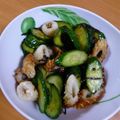 rahane's cooksnap of when they made 簡単！キュウリとチクワの塩昆布和え♪.