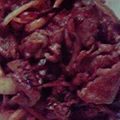 アルトともこ's cooksnap of when they made 牛肉としめじのケチャソース炒め.