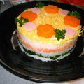 ＊Ricco＊'s cooksnap of when they made ひな祭りのケーキ風押し寿司.