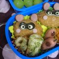 バコタさん's cooksnap of when they made 簡単！キャラ弁　たぬきおいなりさん弁当.