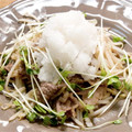 茉莉繪's cooksnap of when they made 牛肉とモヤシの変わりソース炒めおろし乗せ.