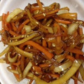 minayagi's cooksnap of when they made 大根の皮と人参のきんぴら.