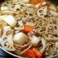 UGGray's cooksnap of when they made 大根×ミンチ×レンコンのピリ辛炒め煮.