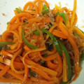 アチャコさま's cooksnap of when they made 簡単！レンジで人参とピーマンの和え物.