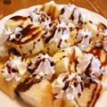 月見なっとう's cooksnap of when they made 食パンでチョコバナナケーキ.