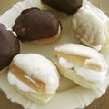 3姉妹ちゃんママ's cooksnap of when they made バレンタインに♪エクレアパン♪.