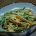 まゆむらさき's cooksnap of when they made 水菜消費☆水菜と油あげの炒めもの.