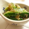 kaiko子's cooksnap of when they made 箸休めに☆叩ききゅうりのゴマ酢あえ.