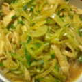 SILK0205's cooksnap of when they made あと１品鶏皮とキュウリのからし醤油和え♪.