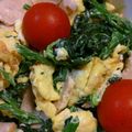 けろちゃん。's cooksnap of when they made ほうれん草と炒り卵のサラダ.