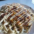 ニコニコ笑顔's cooksnap of when they made ふんわ～り♡絶品お好み焼きうどん✿.