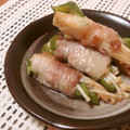 narimimama's cooksnap of when they made ピーマンとエノキの豚肉巻き.