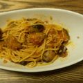 三つ子516's cooksnap of when they made 茄子とひき肉のトマト風味パスタ.