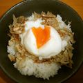 Rura♪'s cooksnap of when they made 簡単★朝食におんたまのせご飯.