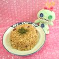 みなみんくっきんぐ's cooksnap of when they made お赤飯でチャーハン.