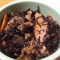 このみん家's cooksnap of when they made 基本のひじきの煮物～(⌒‐⌒)美味しいょ.