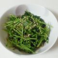やしゅう's cooksnap of when they made 再収穫の豆苗でレンジ胡麻和え.