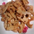 ３５３９'s cooksnap of when they made 豚肉とレンコン✿梅味噌炒め.