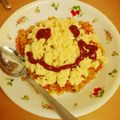 Somewhat's cooksnap of when they made 簡単！チーズ入りふわふわオムライス.