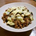 poilane's cooksnap of when they made なす豚ミンチ炒め。onとっろとろチーズ♥.