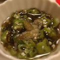 rikodeco's cooksnap of when they made 簡単すぎる♪オクラと茗荷のもずく酢.