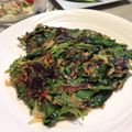 リリシバ's cooksnap of when they made モロヘイヤ＊桜エビのチヂミ.