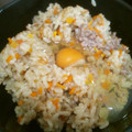 takeechan's cooksnap of when they made 挽き肉とごぼうの炊き込みご飯.