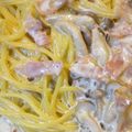 makihide's cooksnap of when they made ボウルで簡単♪きのこチーズクリームパスタ.