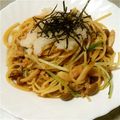 Meg8419's cooksnap of when they made ツナと水菜の和風パスタ.