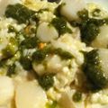 zazatoichi's cooksnap of when they made ベビーホタテのジェノベーゼソース和え.