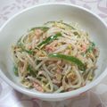 Miho07's cooksnap of when they made ■糖質制限■もやしピーマン簡単鮭マヨあえ.