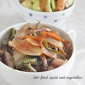 rino122's cooksnap of when they made ショウガたっぷりイカと野菜のしょうが焼き.