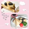 ぱふ's cooksnap of when they made 食パン半分だけ食べたい時の切り方.