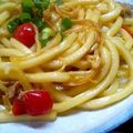 TOモカ's cooksnap of when they made トマト入り！すき焼き風~焼きうどん☆.