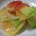 うくた's cooksnap of when they made スイカ＆メロン皮の即席漬け.
