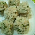 sae816's cooksnap of when they made 肉団子のもち米コーティング.