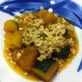 fuzzy's cooksnap of when they made かぼちゃのそぼろあんかけ.