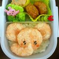 mama0808's cooksnap of when they made キャラ弁☆紫ﾃﾞｺふりDEぞうさん.