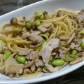 ポッキー・サニボア's cooksnap of when they made ＊豚肉とキノコの和風パスタ＊.
