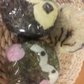 Ma＊Chan's cooksnap of when they made キャラ弁に♪●『まりもっこり』おにぎり●.